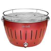 Parrilla Portátil Mr. Grill Turbo Grill Smokeless BBQ Rojo