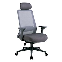 SILLA SEVILLA C/CABECERA GRIS M/ GRIS GIRATORIA