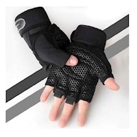 GUANTES DEPORTIVOS CON MUÑEQUERA AJUSTABLE, GUANTES PARA PESAS M-L