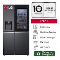 Refrigeradora LG 617LT instaview GS66SXT Negro