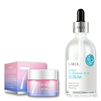 PACK CREMA HIDRATANTE V7 Y SERUM ACIDO HIALURONICO LAIKOU