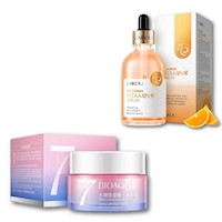 PACK CREMA HIDRATANTE V7 Y SERUM VITAMINA C LAIKOU