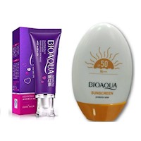 PACK CREMA DESPIGMENTANTE ZONAS Y BLOQUEADOR BIOAQUA