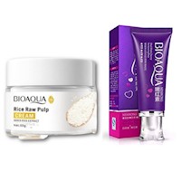 PACK CREMA ACLARANTE DE ARROZ Y CREMA BLANQUEADORA ZONAS BIOAQUA