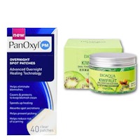 PACK PARCHES PARA EL ACNE PANOXYL Y MASCARILLA FACIAL KIWI BIOAQUA