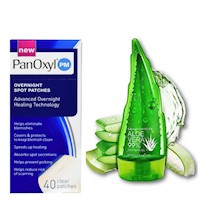 PACK PARCHES PARA EL ACNE PANOXYL Y CREMA CORPORAL ALOE VERA BIOAQUA