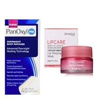 PACK PARCHES PARA EL ACNE PANOXYL Y BALSAMO HIDRATANTE PARA LABIOS BIOAQUA