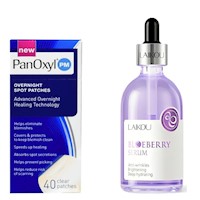 PACK PARCHES PARA EL ACNE PANOXYL Y SERUM BLUEBERRY LAIKOU