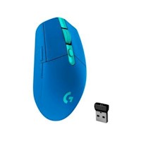 MOUSE GAMER G305 LIGHTSPEED SENSOR HERO 12K 6 BOTONES AZUL