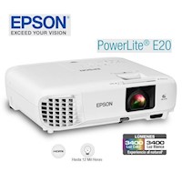 Proyector Epson PowerLite E20, 3400 Lúmenes, 1024x768, XGA
