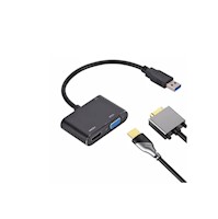 Convertidor USB 3.0 a HDMI VGA audio