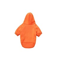 Ropa para mascotas naranja con capucha y bolsillo S M L XL