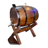 Barril de Vino o Cerveza en madera Roble con Grifo Conservador de bebidas