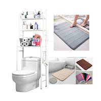 Organizador de Baño 3 niveles + Alfombra absorbente de Baño