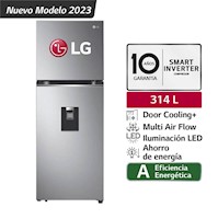 Refrigeradora LG 314L Door Cooling GT31WPP Plateado