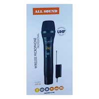 Microfono Inalambrico  UHF Metal ALL SOUND WM-20