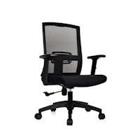 SILLA DE OFICINA ERGOCLASS ARCADIA NEGRA ERGONÓMICA - EJECUTIVA