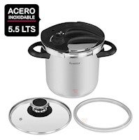 Olla a Presión de Acero Inox 5 Litros Finezza FZ-550-AC