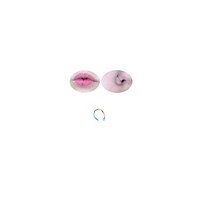 Piercing argolla multicolor para nariz o labio nostril septum labret