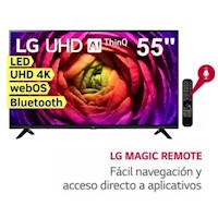 Televisor LG 55" Led Ultra HD 4K con ThinQ AI 55UR7300PSA