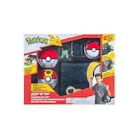 POKEMON SET DE BANDOLERA CON 6 POKEBOLLS CON UN PERSONAJE