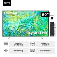 Televisor Samsung LED Smart TV 50 Crystal UHD 4K UN50CU8200GXPE - Gris Titan