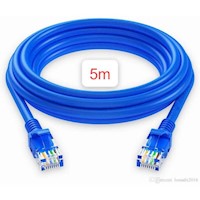 Cable Internet Red 5m Adaptador Rj45 CAT6 Ethernet UTP LAN BLUE Testeado