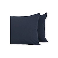 FUNDAS DE ALMOHADA D KING´S SET X 2 UND KING SIZE - AZUL MARINO