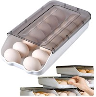 Porta Huevos de 1 Nivel Apilable Capacidad 14 Huevos