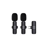 Microfono Inalambrico K9 de Solapa Dual Para Celulares iPhone Androi