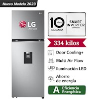 Refrigeradora LG 334L Door Cooling GT33WPP Plateado