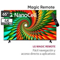 Televisor LG NanoCell 65 UHD 4K ThinQ AI 65NANO77SR