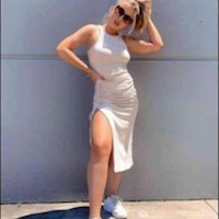 Vestido para Dama Fantastic Tt-Cool Sexy Karol Girasol Color Blanco