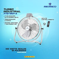 Ventilador Turbo Industrial 2en1 18 FTG-1801-A RBCRRECTO