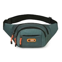 Riñonera Deportiva De 3 Bolsillos Para Hombre Mujer Canguro Verde