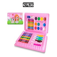 Mini Set de arte y Dibujo 41 Pzs para Niñas Sirena/Hada