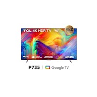 Televisor TCL UHD 4K 75" Smart TV Google TV 75P735