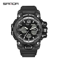 Reloj Deportivo Sanda Tipo G Shock - Plata