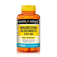 Gluconato de Magnesio 550mg (100 Tabletas)