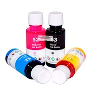 Tinta Compatible GT53 Negro y GT52 Cyan Magenta Yellow para Hp GT 5820 /415