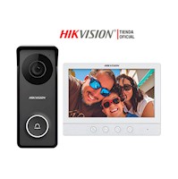 Kit Videoportero Hikvision DS-KIS213 Analógico HD Pantalla 7¨Audio Bidireccional