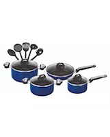 Juego de ollas Finezza Antiadherente Azul
