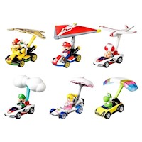 Hot Wheels Mario Kart Personajes Con Glider Surtido