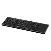 TECLADO INALÁMBRICO KLIP XTREME KCK-650S ESPAÑOL CON TOUCHPAD BLUETOOTH 5.0 NEGRO