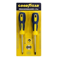 Juego de destornilladores 2 piezas Goodyear  GY-SDK-8012