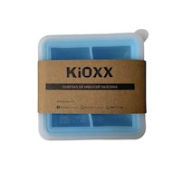 Cubeta de Hielo de Silicona 4 Cavidades KiOXX Celeste