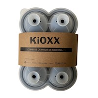 Cubeta de silicona de hielos circulares 6 cavidades KiOXX Gris