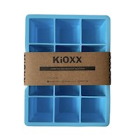 Cubeta de Hielo de Silicona 12 Cavidades KiOXX Celeste