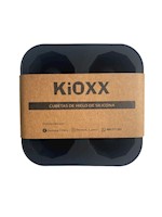 Cubeta de Silicona Vaso Shot 4 Cavidades KiOXX Negra