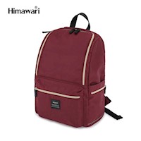 Himawari - Mochila H1006-7 escolar o de viaje porta Laptop - Rojo Vino